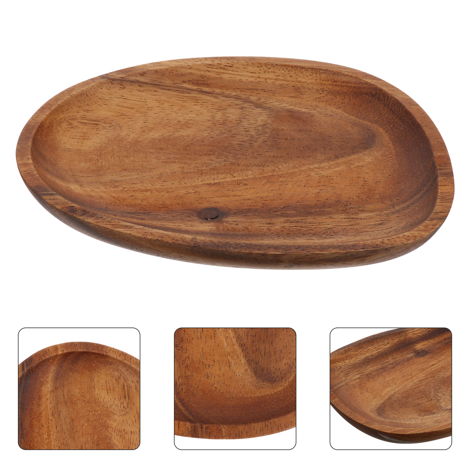Food Snacks Ideas - 1Pcs Creative Walnut Food Dish Handcrafted