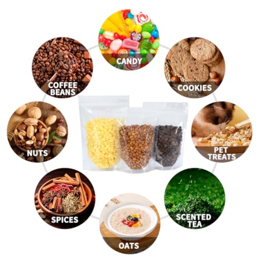 100 PCS Resealable Bags, 3.9x5 - Food Snacks Party recensie en prijs