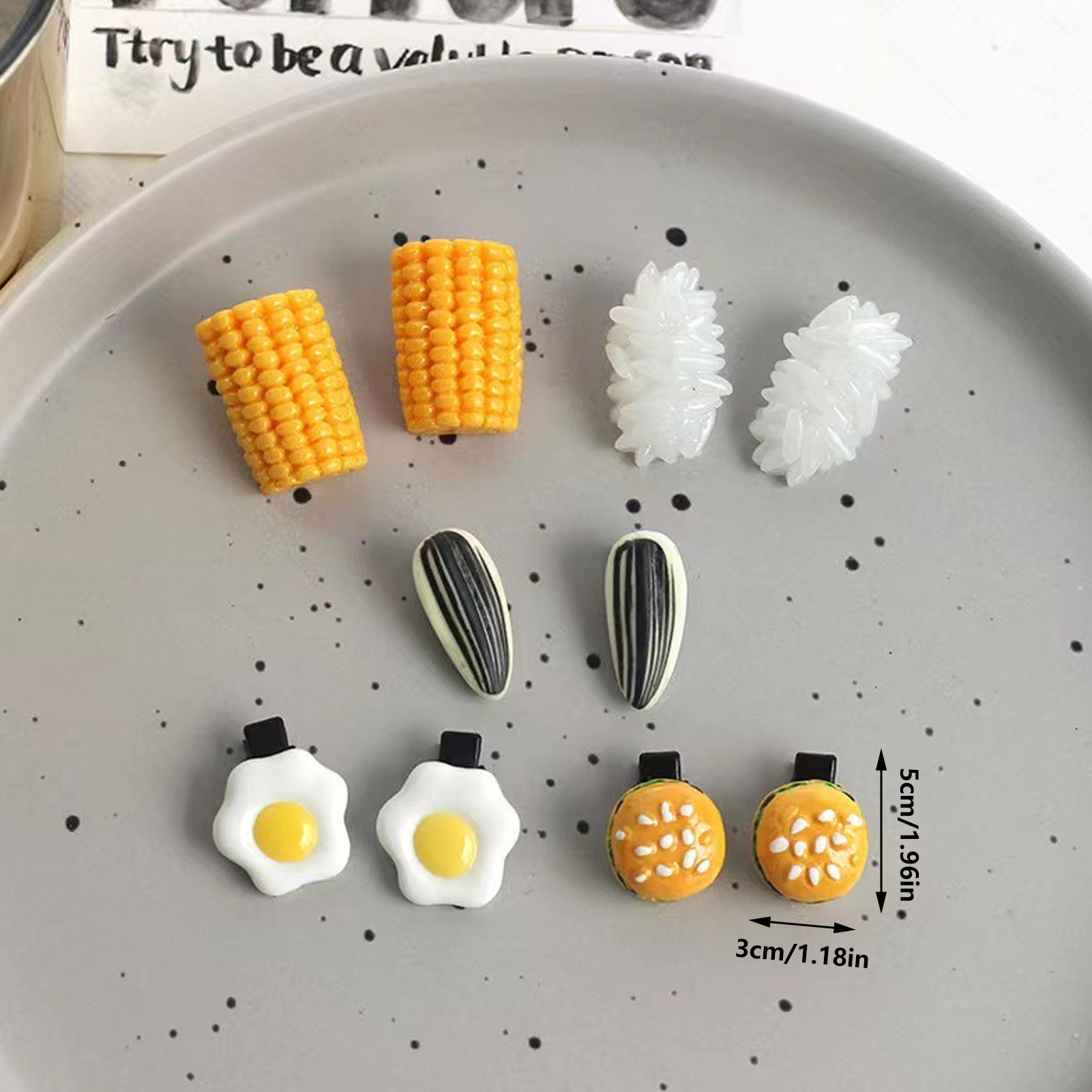 Mini Food Hair Clips Set Reali - Food Snacks Party recensie en prijs