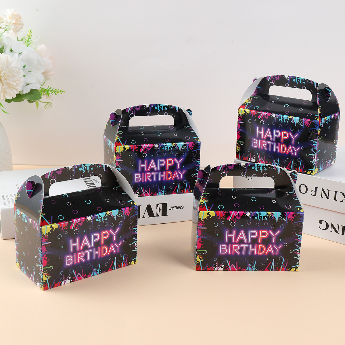 Fluorescent Candy Box Paper Ca - Food Snacks Party recensie en prijs