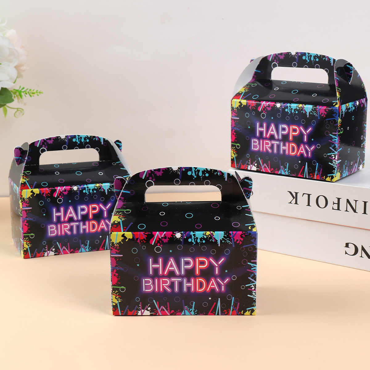 Fluorescent Candy Box Paper Ca - Food Snacks Party recensie en prijs