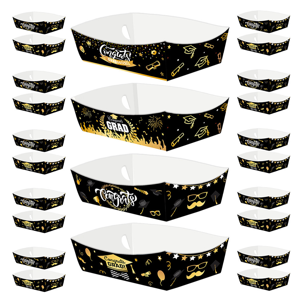 24Pcs Graduation Paper Food Tr - Food Snacks Party recensie en prijs