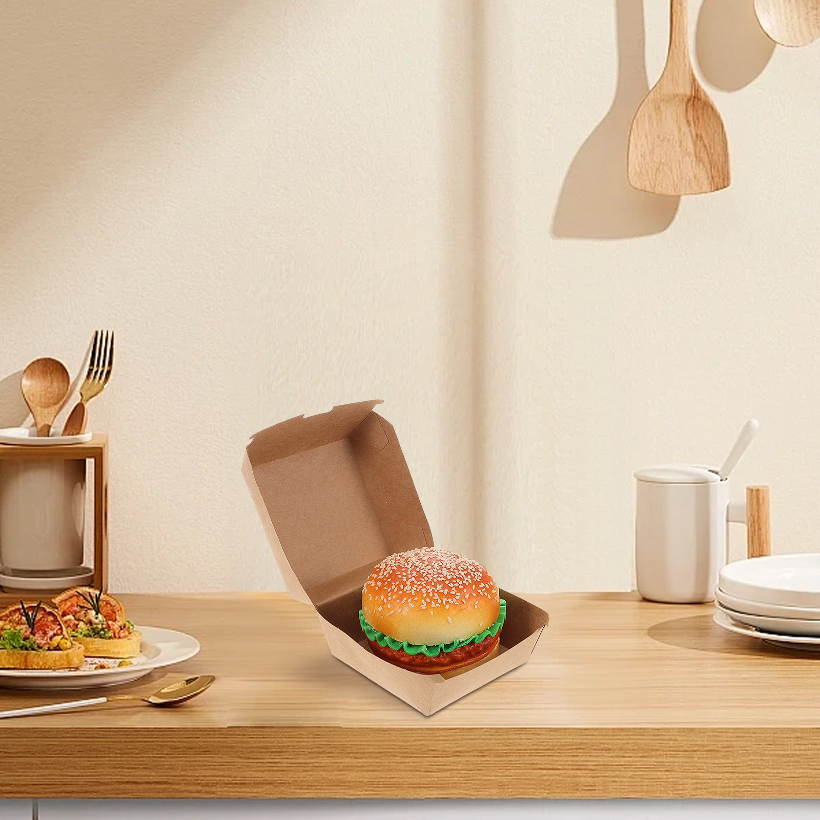 30Pcs Burger Boxes Kraft Paper - Food Snacks Party recensie en prijs