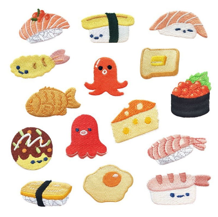 10 Pcs Embroidery Patch Popula - Food Snacks Pictures recensie en prijs