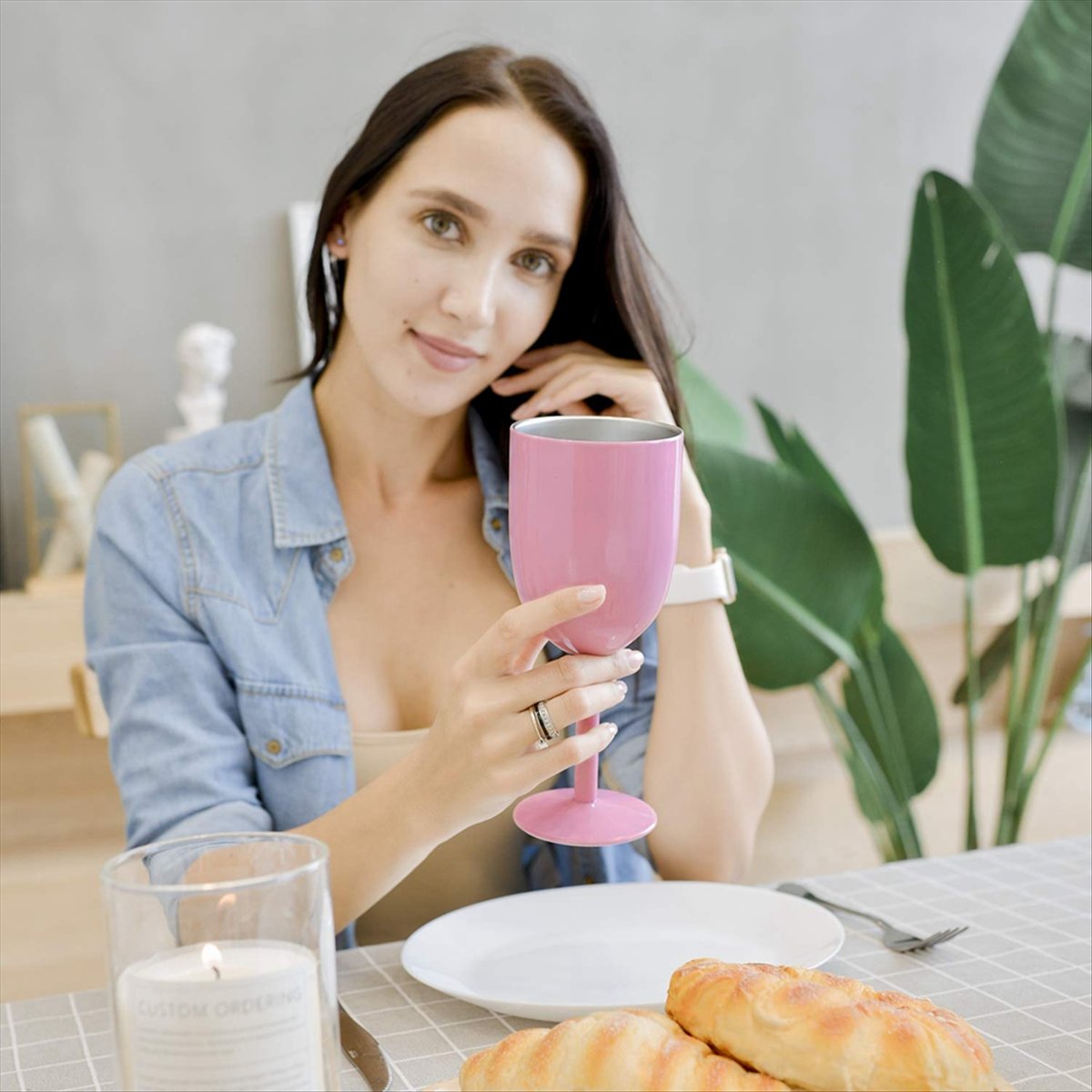 2PCS Insulated Pink Wine Glass - Food & Snacks Colouring Book recensie en prijs