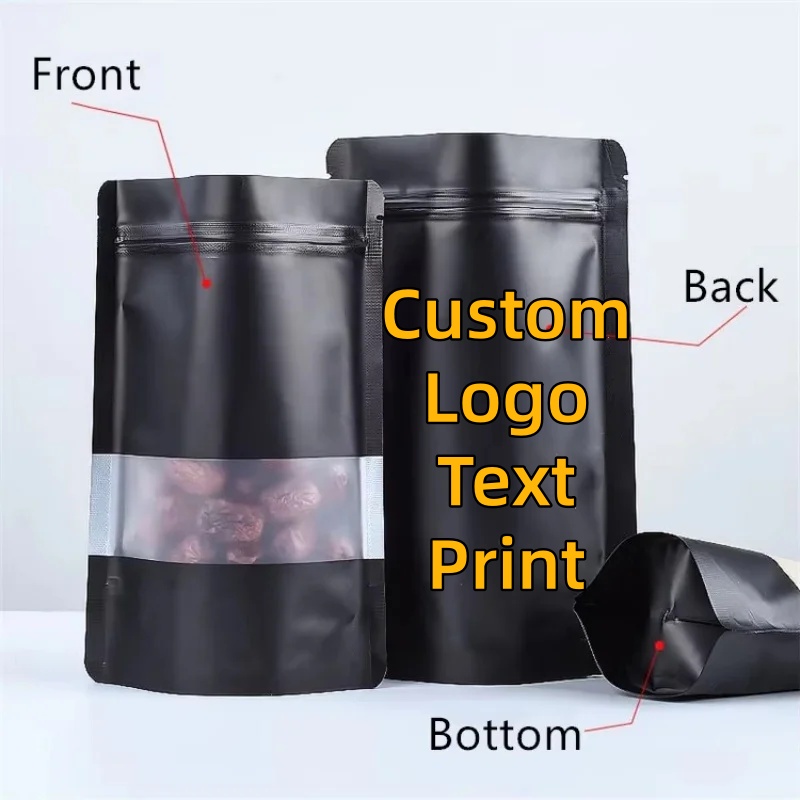 100PCS Stand-up Matte Black Al - Food Snacks Party recensie en prijs