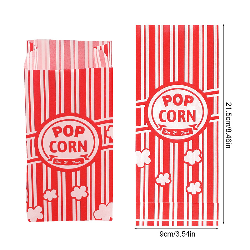 50Pcs Popcorn Packaging Bags S - Food Snacks Party recensie en prijs