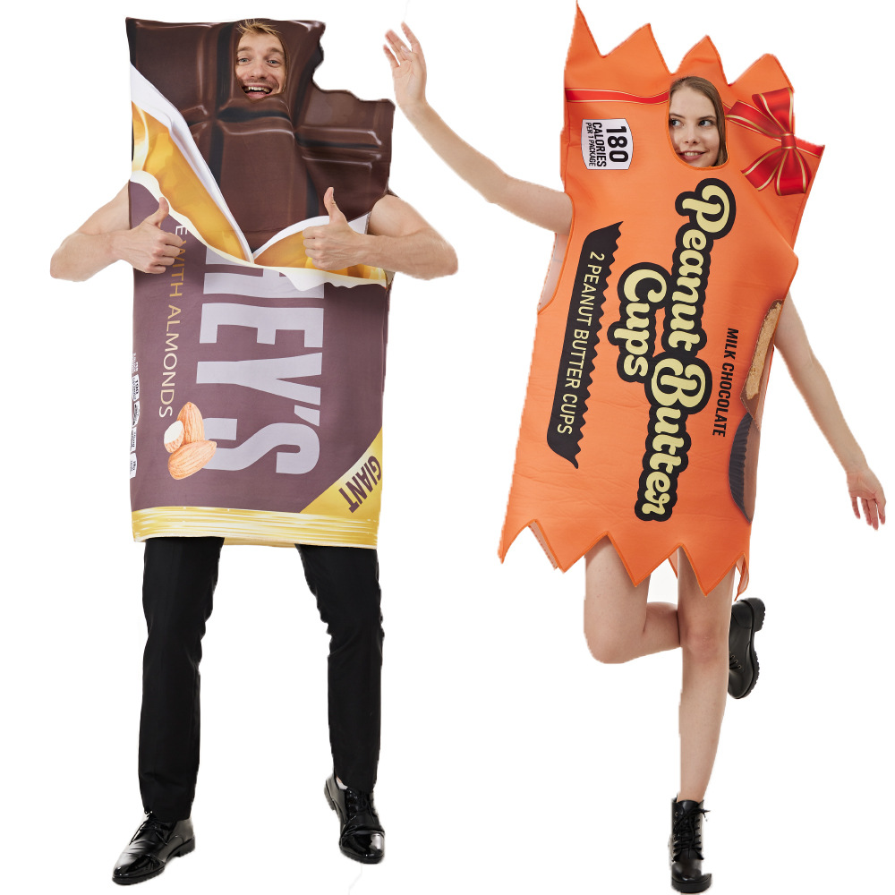 Adult Funny Couple Outfit Cosp - Peanut Butter Snack recensie en prijs
