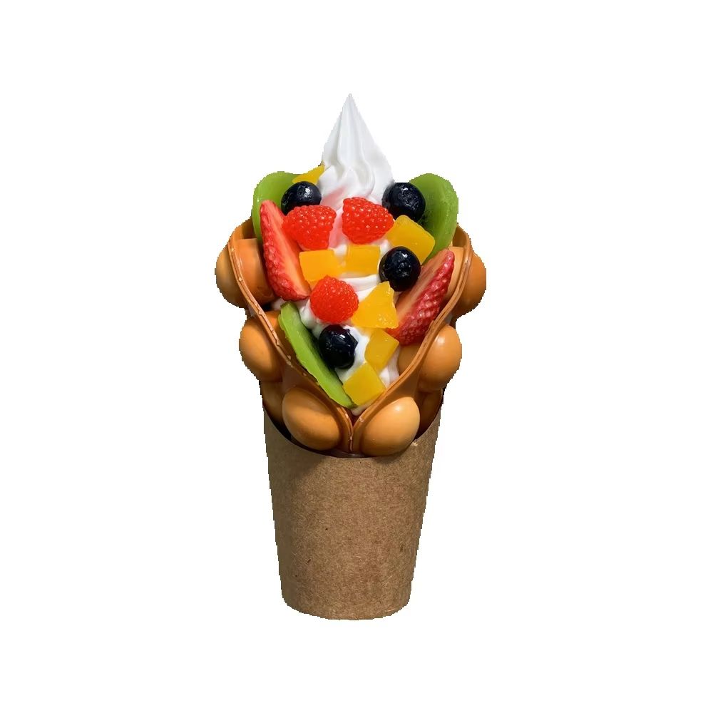Ice Cream Bubble Waffle Model  - Food Snacks Order recensie en prijs