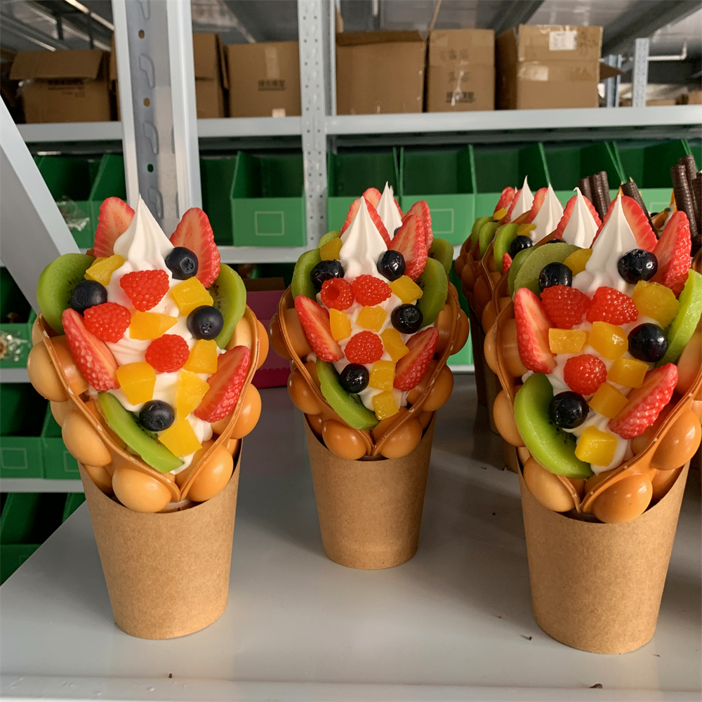 Ice Cream Bubble Waffle Model  - Food Snacks Order recensie en prijs