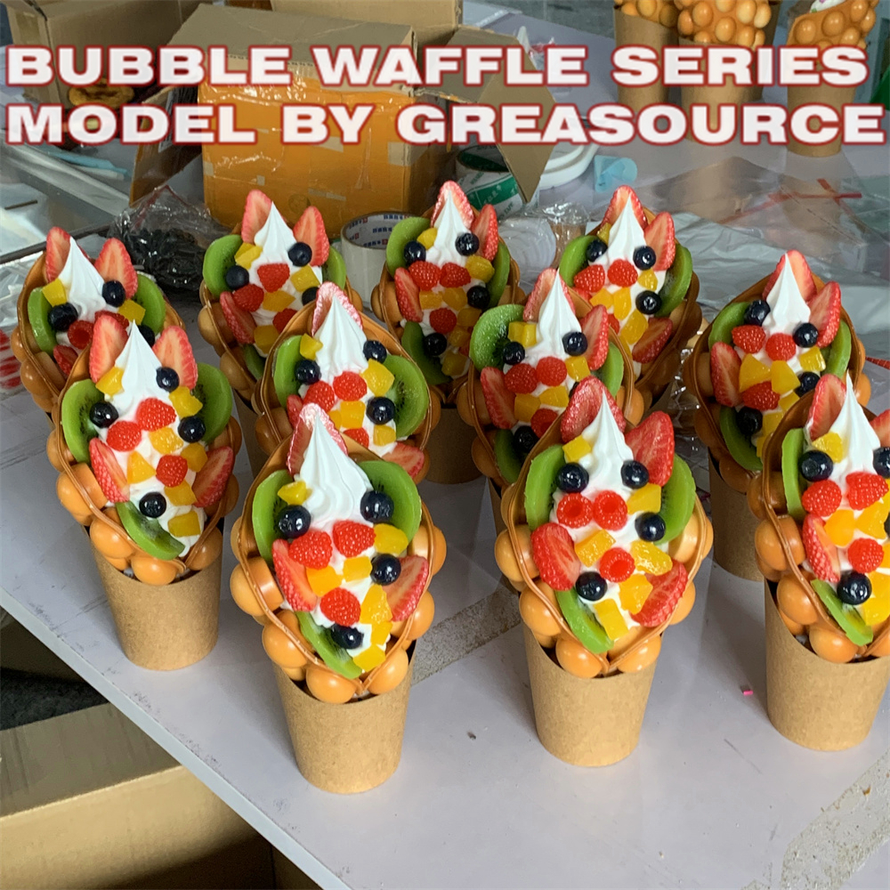 Ice Cream Bubble Waffle Model  - Food Snacks Order recensie en prijs